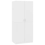 Vidaxl Wardrobe White 80x52x180 Cm Engineered Wood Vidaxl Wardrobe White 80x52x180 Cm Engineered Wood