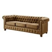Ingles Sofa Sets 5 - Seater ( 3+1+1 ) in Brown Color