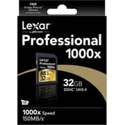 Lexar LSD32GCRBEU1000 Professional 1000x UHS-II SDHC Card 32GB Lexar LSD32GCRBEU1000 Professional 1000x UHS-II SDHC Card 32GB