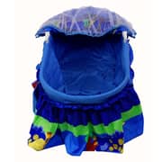 Baby Plus Baby Swing Cradle Cum Crib With Removable Mosquito Net - Blue