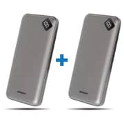 Eklasse LCD Power Bank 10000mAh 2.1A Grey Bundle Offer Eklasse LCD Power Bank 10000mAh 2.1A Grey Bundle Offer
