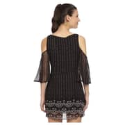 Love Gen Bandhani Print Dress Black Size L