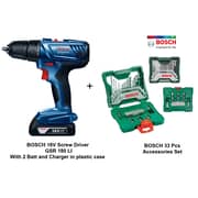 Bosch Screwdriver Gsr 180 Li + 33 Pcs Accessories Set Bosch Screwdriver Gsr 180 Li + 33 Pcs Accessories Set