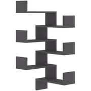 Vidaxl Wall Corner Shelves 2 Pcs Grey 40x40x50 Cm Chipboard