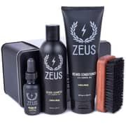 ZEUS Deluxe Beard Grooming Kit for Men - Beard Care Gift Set to Soften Hairs and Prevent Itchiness and Dandruff (Scent: Sandalwood) ZEUS Deluxe Beard Grooming Kit for Men - Beard Care Gift Set to Soften Hairs and Prevent Itchiness and Dandruff (Scent: Sandalwood)