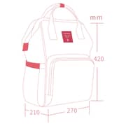 Sunveno Diaper Bag with USB Black Embroidery