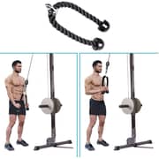 ULTIMAX Tricep Rope Abdominal Crunches Pull Down Laterals Biceps Training Fitness Equipment Body Building Gym Pull Rope ULTIMAX Tricep Rope Abdominal Crunches Pull Down Laterals Biceps Training Fitness Equipment Body Building Gym Pull Rope
