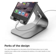 Elago Aluminium M2 Stand For Smartphone Dark Grey