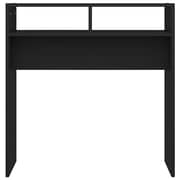 vidaXL Console Table Black 78x30x80 cm Engineered Wood