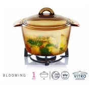 Luminok N7573 Vitro Blooming Amber Heat-resistant Pot 3L Luminok N7573 Vitro Blooming Amber Heat-resistant Pot 3L