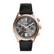 Fossil CH2991 Del Rey Chronograph Black Leather Men's Watch