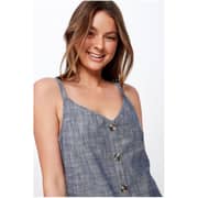 Cotton On Woven Margot Slip Dress Blue Small Cotton On Woven Margot Slip Dress Blue Small