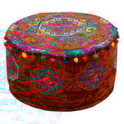 Swastik Velvet Pouf Swastik Velvet Pouf
