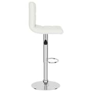 Vidaxl Bar Stool White Faux Leather