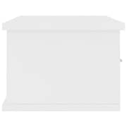 Vidaxl Wall-mounted Drawer Shelf White 60x26x18.5 Cm Chipboard