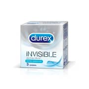 Durex Invisible Condoms Pack of 3pcs Durex Invisible Condoms Pack of 3pcs