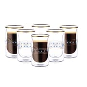Blackstone Double Wall Glass Tumbler Cup Dg854 100Ml 6 Pcs Blue Blackstone Double Wall Glass Tumbler Cup Dg854 100Ml 6 Pcs Blue