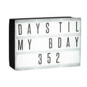 TYPO Micro Light Box Black Rectangle