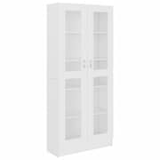 vidaXL Vitrine Cabinet White 82.5x30.5x185.5 cm Engineered Wood vidaXL Vitrine Cabinet White 82.5x30.5x185.5 cm Engineered Wood