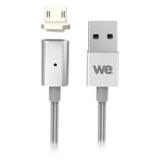 We Magnetic Micro USB Cable 1.20m Silver WEUSBMICROMAG100A