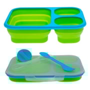 Smart Planet EC34LGB Collapsible Lunch Box Green/Blue