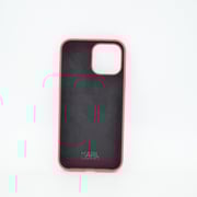 Karl Lagerfeld Liquid Silicone Case Choupette Head For Iphone 13 Pro Max Red