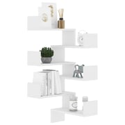 Vidaxl Wall Corner Shelves 2 Pcs White 40x40x50 Cm Chipboard Vidaxl Wall Corner Shelves 2 Pcs White 40x40x50 Cm Chipboard