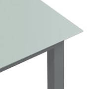 vidaXL Garden Table Light Grey 190x90x74 cm Aluminium and Glass vidaXL Garden Table Light Grey 190x90x74 cm Aluminium and Glass