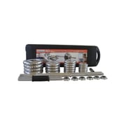 York Fitness Chrome Dumbbell And Barbell Set With Carry Case | 50 Kg York Fitness Chrome Dumbbell And Barbell Set With Carry Case | 50 Kg
