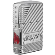 Zippo Classic Lighter 29672 167 Luxury Zippo Bolts 360 Multicut Highlights Design With Zippo Flame Adorns The Side High Polish | Chrome Zippo Classic Lighter 29672 167 Luxury Zippo Bolts 360 Multicut Highlights Design With Zippo Flame Adorns The Side High Polish | Chrome