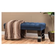 Colette Tufted Ottoman Blue