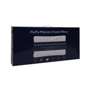 Fluffy Memory Foam Pillow 500g Pillow 40x83x12cm White