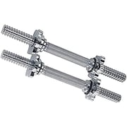 Ultimax - Dumbbell Rods, Adjustable Chrome-plated Threaded Dumbbell Rods, Standard Threaded Dumbbell Handles For Weightlifting Fitness And Training - One Pair/set