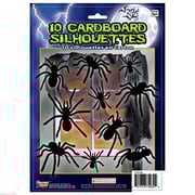 Forum Novelties 10 Piece Silhouette Shadow Spiders, Black Forum Novelties 10 Piece Silhouette Shadow Spiders, Black