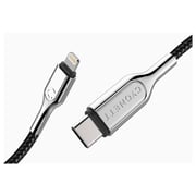 Cygnett Armoured Lightning to USBC Cable Black 10cm Cygnett Armoured Lightning to USBC Cable Black 10cm
