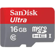 SanDisk SDSQUNC016GGN6MA Ultra Micro SDHC UHS-I Card 16GB W/ Adapter