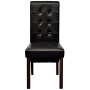 vidaXL Dining Chairs 2 pcs Brown Faux Leather vidaXL Dining Chairs 2 pcs Brown Faux Leather