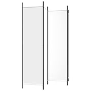 vidaXL 4-Panel Room Divider White 200x200 cm Fabric vidaXL 4-Panel Room Divider White 200x200 cm Fabric