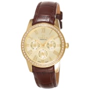Omax PL10G15I Women's Multifunction Leather Watch Omax PL10G15I Women's Multifunction Leather Watch