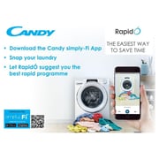 Candy Front Load Washer 10 kg RO16106DWHC7-19 Candy Front Load Washer 10 kg RO16106DWHC7-19