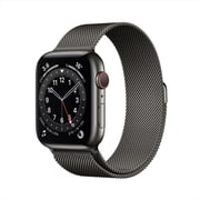 Apple Watch Series 6 GPS+Cellular 40mm Graphite Stainless Steel Case with Graphite Milanese Loop Apple Watch Series 6 GPS+Cellular 40mm Graphite Stainless Steel Case with Graphite Milanese Loop