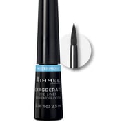 Rimmel London 86003 Exaggerate Waterproof Liquid Eyeliner Black A Black Shade with A glossy Finish