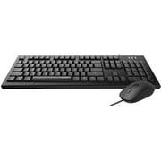 Rapoo Wired Keyboard & Mouse Black Rapoo Wired Keyboard & Mouse Black