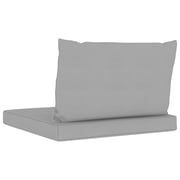 Vidaxl Pallet Sofa Cushions 2 Pcs Grey Fabric Vidaxl Pallet Sofa Cushions 2 Pcs Grey Fabric