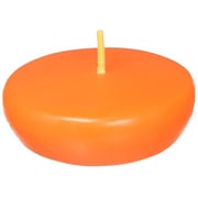 Zest Candle 24-Piece Floating Candles, 2.25-Inch, Orange