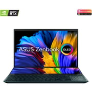 Asus Zenbook Pro Duo 15 OLED - 11th Gen Core i9 2.50GHz 32GB 1TB 8GB Win11Home OLED 15.6inch Celestial Blue NVIDIA GeForce RTX 3080 UX582HS OLED009W (2021) Middle East Version