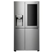 LG Side by Side Refrigerator InstaView Door-in-Door Hygiene FRESH+ ThinQ 668 Litres Noble Steel GR-X257CSAV