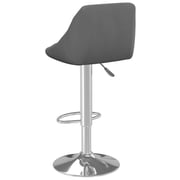 Vidaxl Bar Stool Dark Grey Velvet Vidaxl Bar Stool Dark Grey Velvet