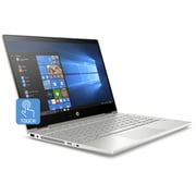 HP Pavilion x360 14-CD1006NE Convertible Touch Laptop - Core i5 1.6GHz 8GB 1TB+128GB Shared Win10 14inch FHD Pale Gold