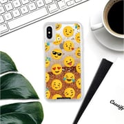 Casetify Glitter Case iPhone Xs/X Rose Gold Emoji Love Casetify Glitter Case iPhone Xs/X Rose Gold Emoji Love
